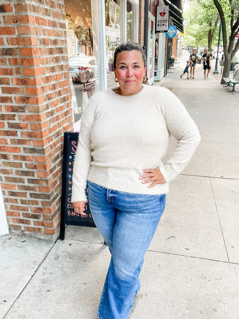 Happy Threads Sweater (S-3XL)-140 Sweaters-Sew In Love-Hello Friends Boutique-Woman's Fashion Boutique Located in Traverse City, MI