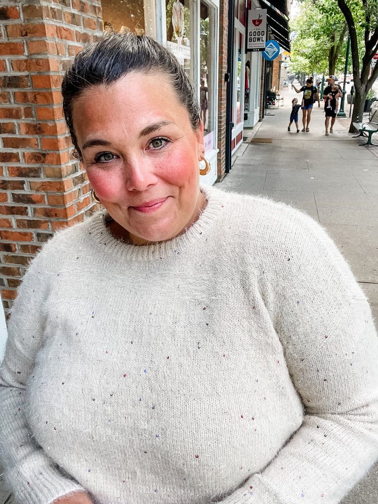 Happy Threads Sweater (S-3XL)-140 Sweaters-Sew In Love-Hello Friends Boutique-Woman's Fashion Boutique Located in Traverse City, MI