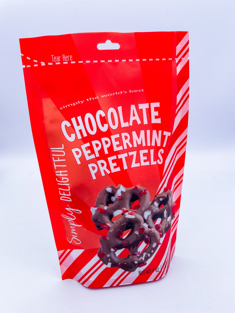 Chocolate Peppermint Pretzels-300 Treats/Gift-Simply Delightful-Hello Friends Boutique-Woman's Fashion Boutique Located in Traverse City, MI