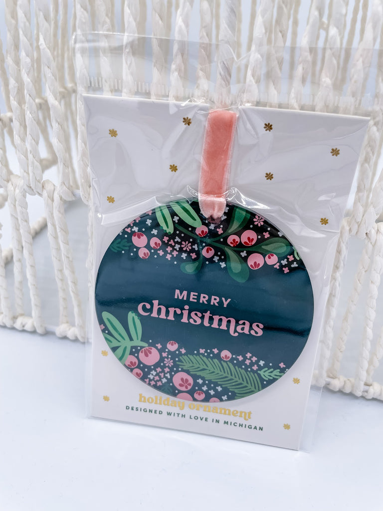 Merry Christmas Ornament-300 Treats/Gift-faire - The Darling Effect-Hello Friends Boutique-Woman's Fashion Boutique Located in Traverse City, MI