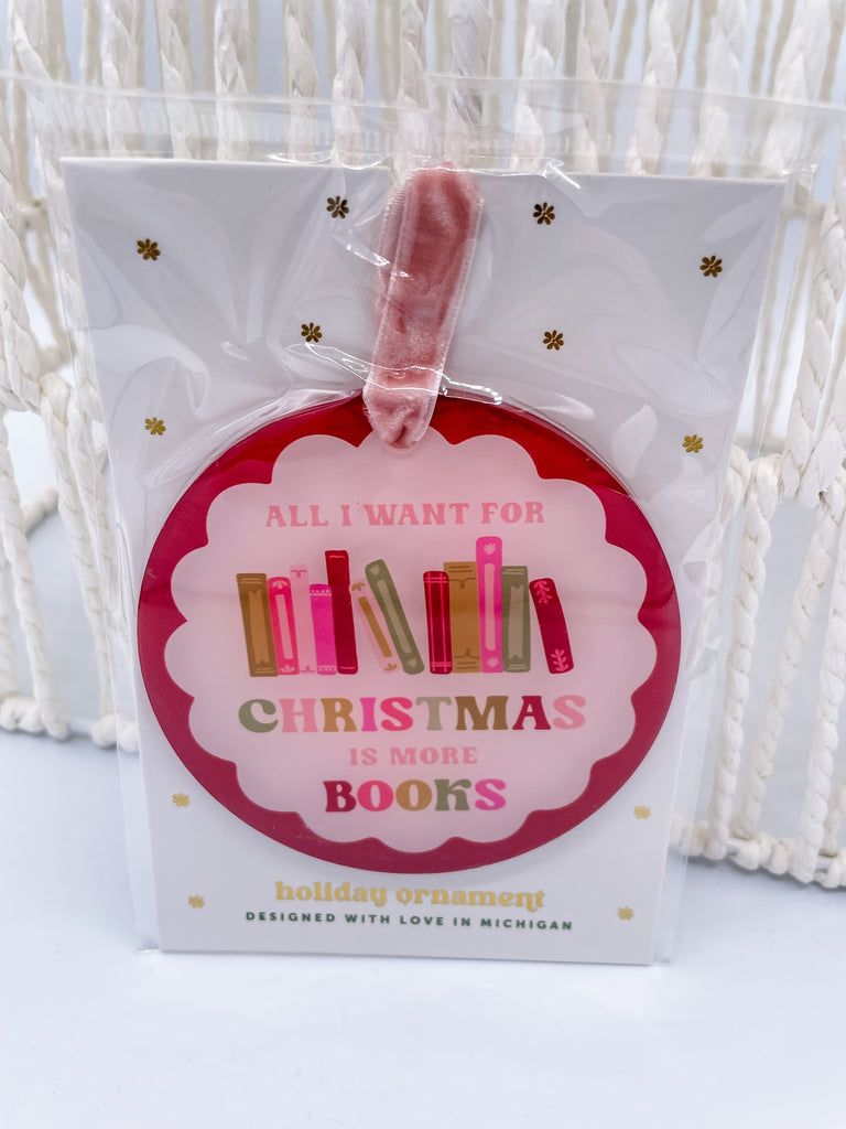 More Books Ornament-300 Treats/Gift-faire - The Darling Effect-Hello Friends Boutique-Woman's Fashion Boutique Located in Traverse City, MI