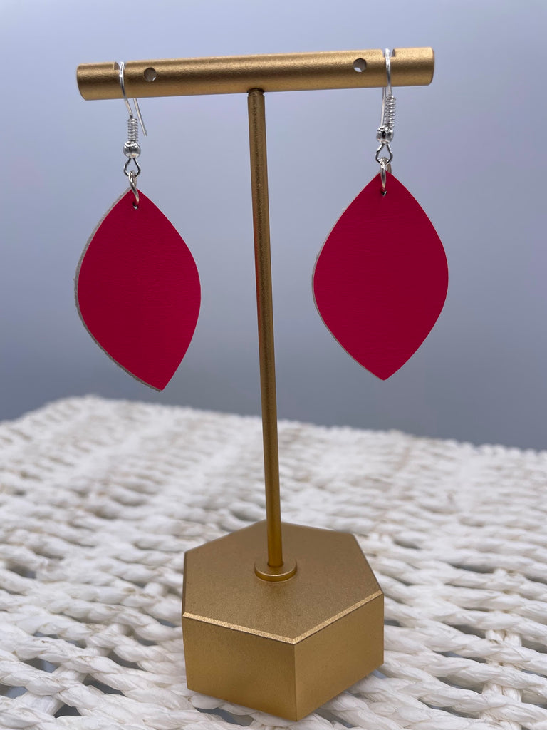 Pink Pears Earrings in Fuchsia-240 Jewelry-TLD Designs-Hello Friends Boutique-Woman's Fashion Boutique Located in Traverse City, MI