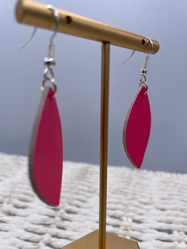 Pink Pears Earrings in Fuchsia-240 Jewelry-TLD Designs-Hello Friends Boutique-Woman's Fashion Boutique Located in Traverse City, MI