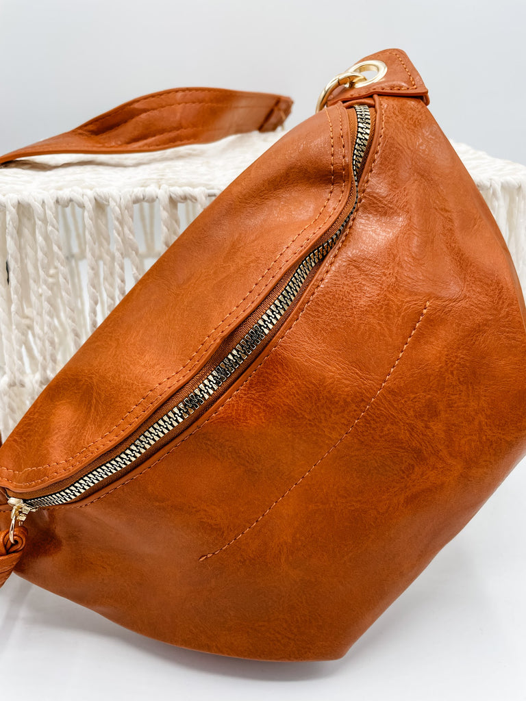 Vegan Leather Sling Belt Bag-260 Bags-Zenana-Hello Friends Boutique-Woman's Fashion Boutique Located in Traverse City, MI