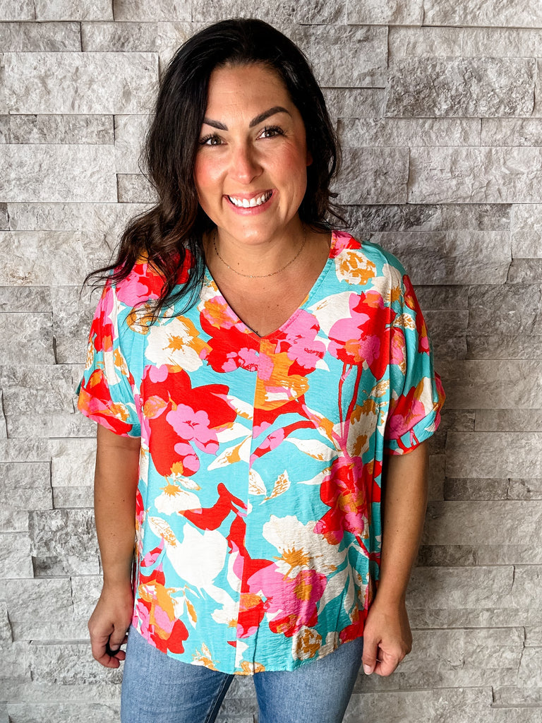 Waiting For Sunshine Top (S-3XL)-100 Short Sleeve-HAPTICS-Hello Friends Boutique-Woman's Fashion Boutique Located in Traverse City, MI
