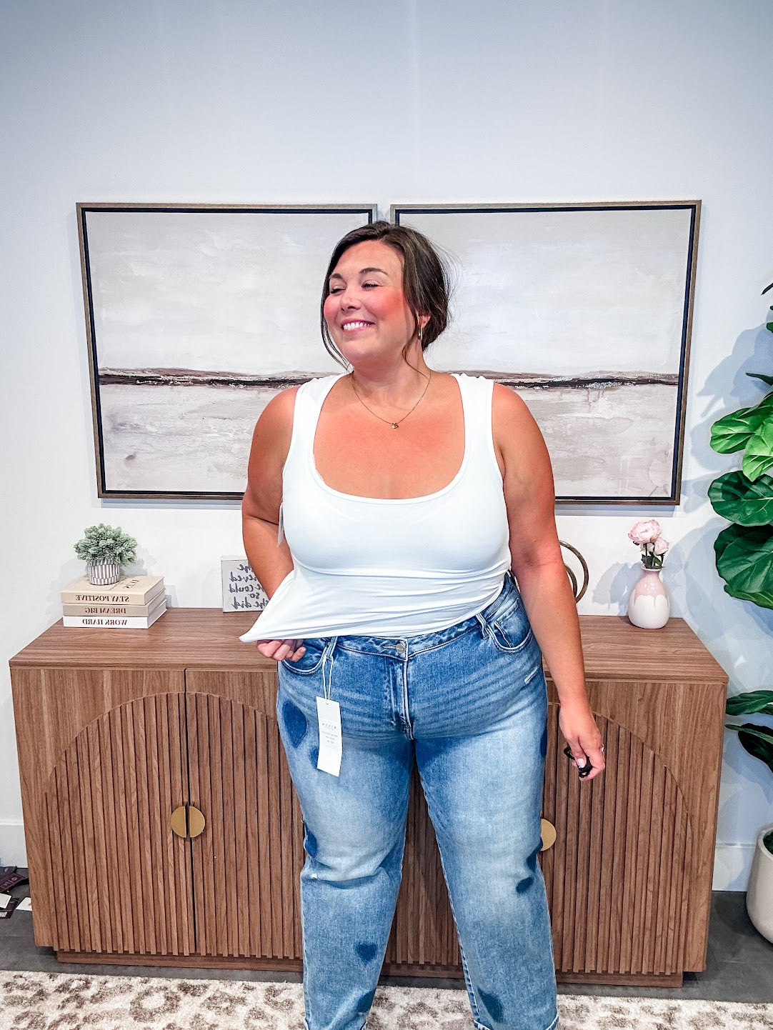 Heartbreak Hotel Mid Rise Boyfriend Denim (0-15, 1X-3X)-200 Denim-RISEN-Hello Friends Boutique-Woman's Fashion Boutique Located in Traverse City, MI