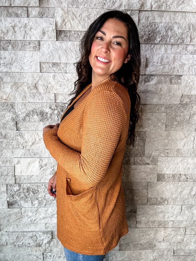 The Lola Cardigan in Toasted Almond (OS-Plus)-160 Cardigans/Kimonos-Blakeley-Hello Friends Boutique-Woman's Fashion Boutique Located in Traverse City, MI