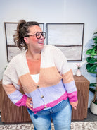 Magenta Mornings Knit Cardigan (S-L)-160 Cardigans/Kimonos-Easel-Hello Friends Boutique-Woman's Fashion Boutique Located in Traverse City, MI