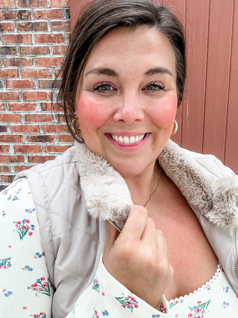 On-the-Go Zip Vest (S-3XL)-120 Sleeveless-White Birch-Hello Friends Boutique-Woman's Fashion Boutique Located in Traverse City, MI