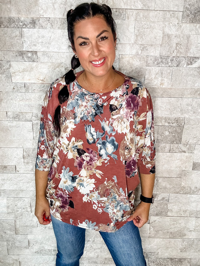 Best In Bloom Top (S-3XL)-110 Long Sleeve-Sew In Love-Hello Friends Boutique-Woman's Fashion Boutique Located in Traverse City, MI