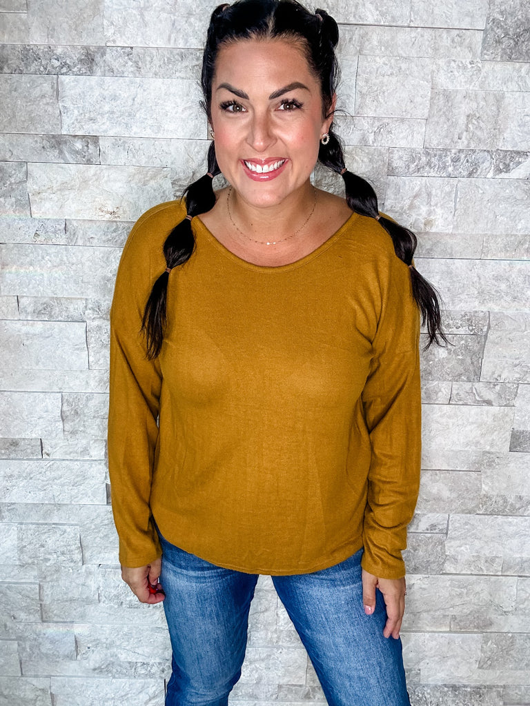 A Cozy Place Top (S-3XL)-110 Long Sleeve-Sew In Love-Hello Friends Boutique-Woman's Fashion Boutique Located in Traverse City, MI