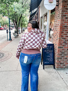 Easy Does It Pullover in Checkered (XS-1XL)-140 Sweaters-Blakeley-Hello Friends Boutique-Woman's Fashion Boutique Located in Traverse City, MI