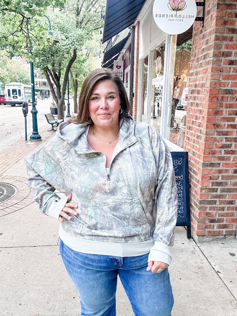 Easy Does It Pullover in Camo (XS-2XL)-140 Sweaters-Blakeley-Hello Friends Boutique-Woman's Fashion Boutique Located in Traverse City, MI