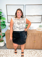 Feels Right Denim Skort (S-3XL)-200 Denim-Judy Blue-Hello Friends Boutique-Woman's Fashion Boutique Located in Traverse City, MI