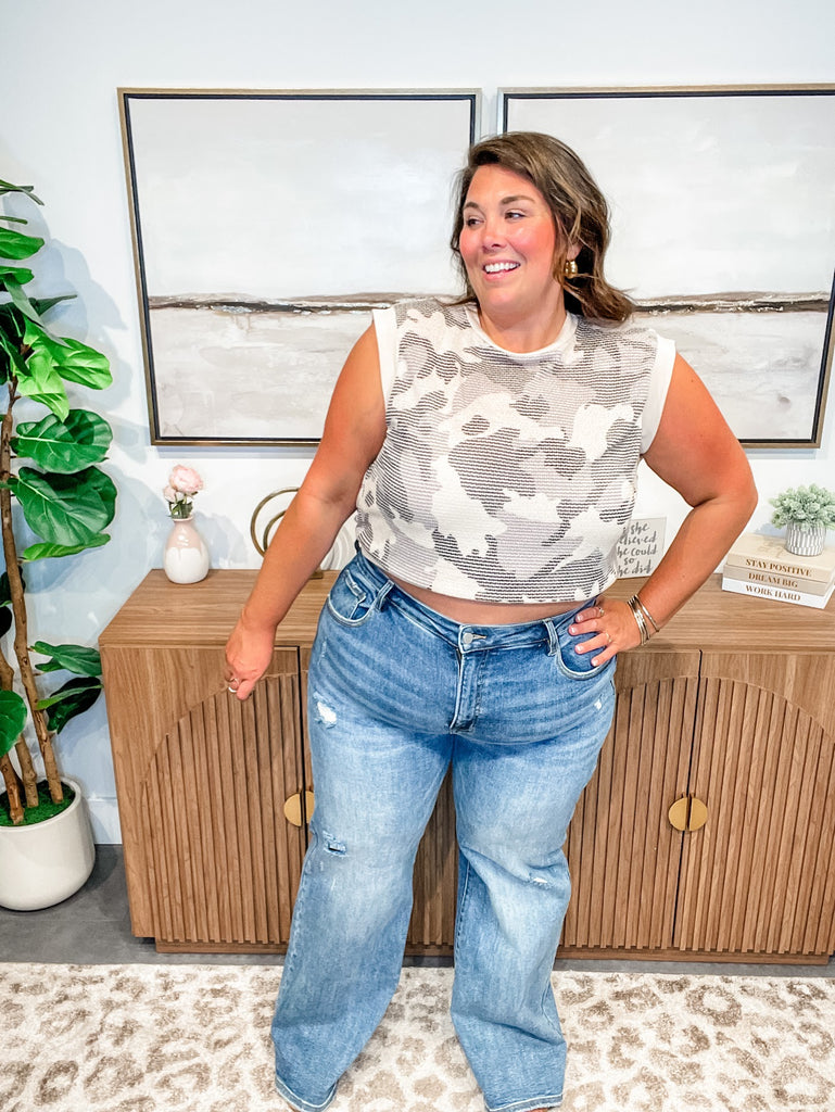Vintage Soul High Rise Wide Leg Jeans (0-15, 1X-3X)-200 Denim-RISEN-Hello Friends Boutique-Woman's Fashion Boutique Located in Traverse City, MI