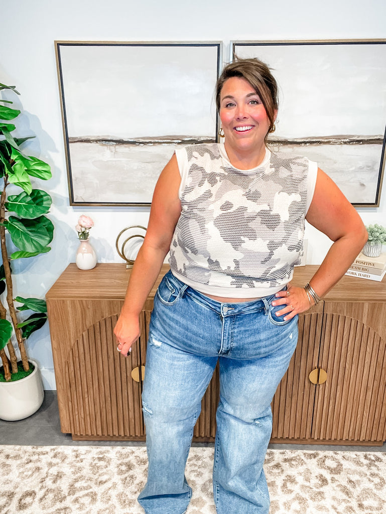 Vintage Soul High Rise Wide Leg Jeans (0-15, 1X-3X)-200 Denim-RISEN-Hello Friends Boutique-Woman's Fashion Boutique Located in Traverse City, MI