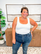 Walk This Way Button Fly Jeans (0-24W)-200 Denim-Judy Blue-Hello Friends Boutique-Woman's Fashion Boutique Located in Traverse City, MI