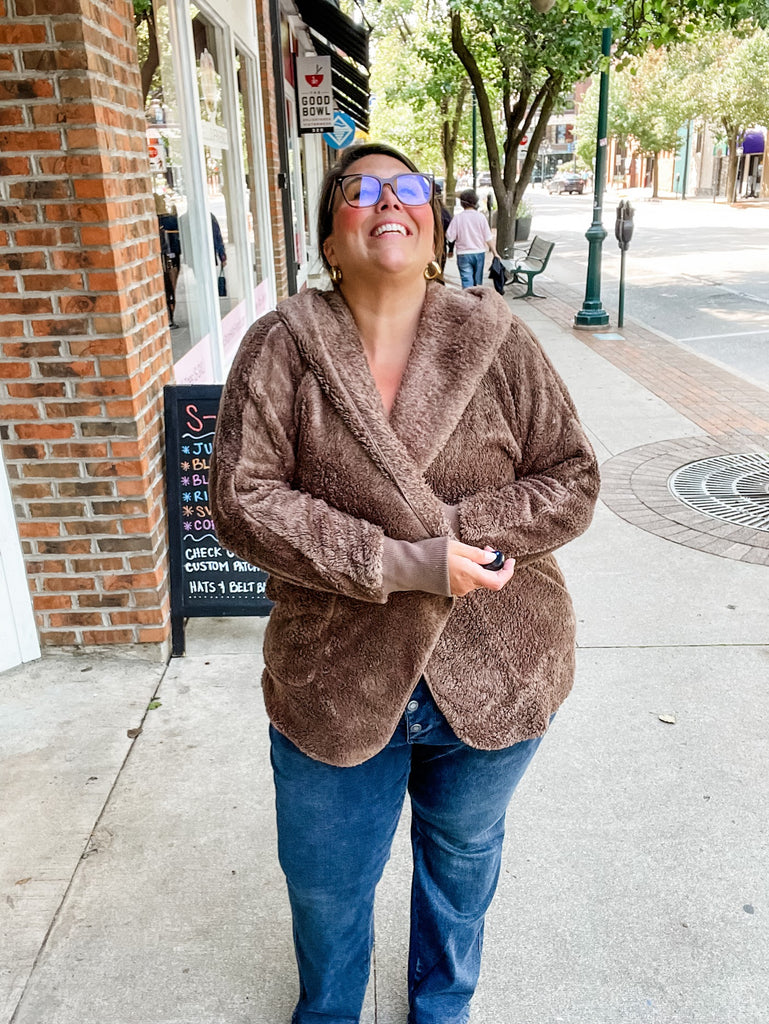 The Aspen Faux Fur Jacket (S/M-L/XL)-110 Long Sleeve-Zenana-Hello Friends Boutique-Woman's Fashion Boutique Located in Traverse City, MI