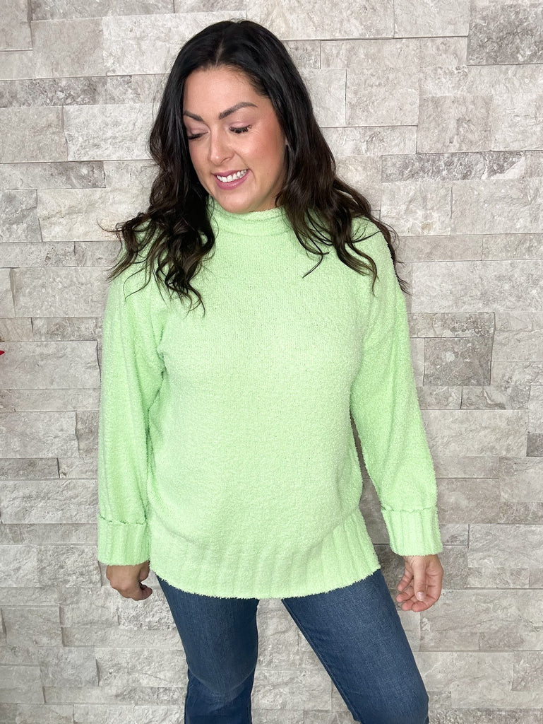 Forgive Me Top in Ice Green (S-XL) - SALE-140 Sweaters-White Birch-Hello Friends Boutique-Woman's Fashion Boutique Located in Traverse City, MI