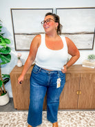 All The Right Move High Rise Crop Jeans (0-15, 1X-3X)-200 Denim-RISEN-Hello Friends Boutique-Woman's Fashion Boutique Located in Traverse City, MI