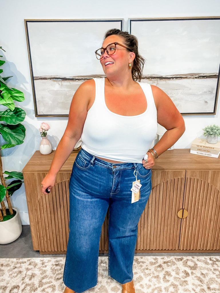 All The Right Move High Rise Crop Jeans (0-15, 1X-3X)-200 Denim-RISEN-Hello Friends Boutique-Woman's Fashion Boutique Located in Traverse City, MI