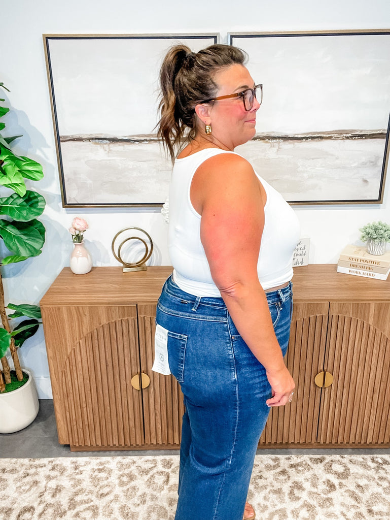 All The Right Move High Rise Crop Jeans (0-15, 1X-3X)-200 Denim-RISEN-Hello Friends Boutique-Woman's Fashion Boutique Located in Traverse City, MI