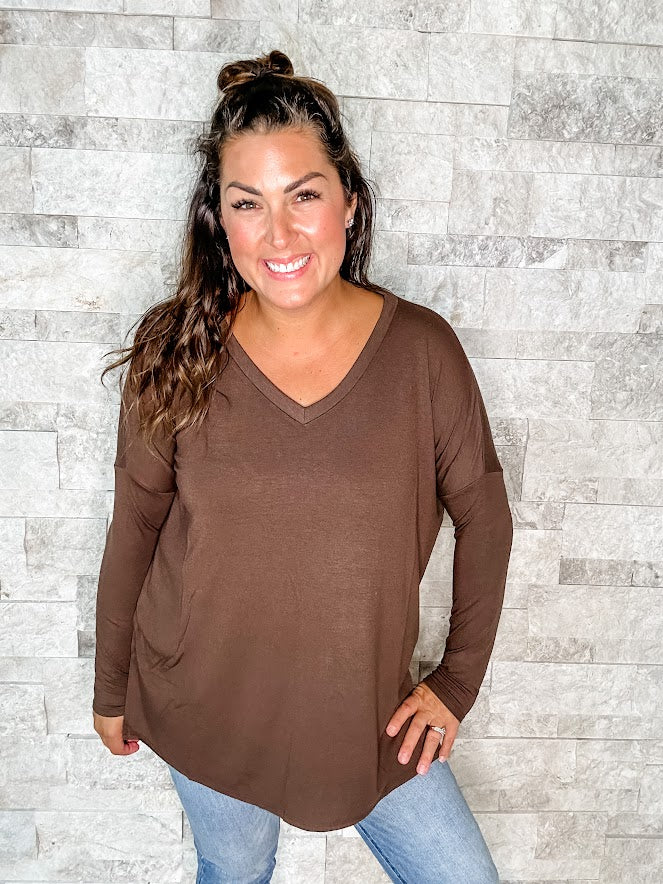 Never Let You Go Top (S-XL)-110 Long Sleeves-Zenana-Hello Friends Boutique-Woman's Fashion Boutique Located in Traverse City, MI