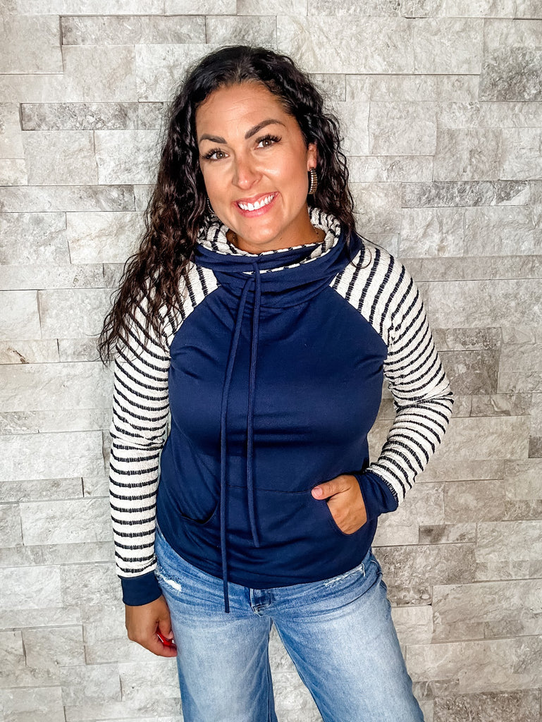 Destination Dreaming Top in Navy (S-XL)-110 Long Sleeve-7th Ray-Hello Friends Boutique-Woman's Fashion Boutique Located in Traverse City, MI