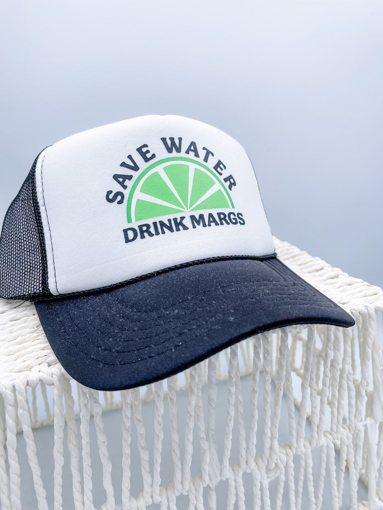 Save Water Drink Margs Trucker Hat-280 Other Accessories-Katydid-Hello Friends Boutique-Woman's Fashion Boutique Located in Traverse City, MI