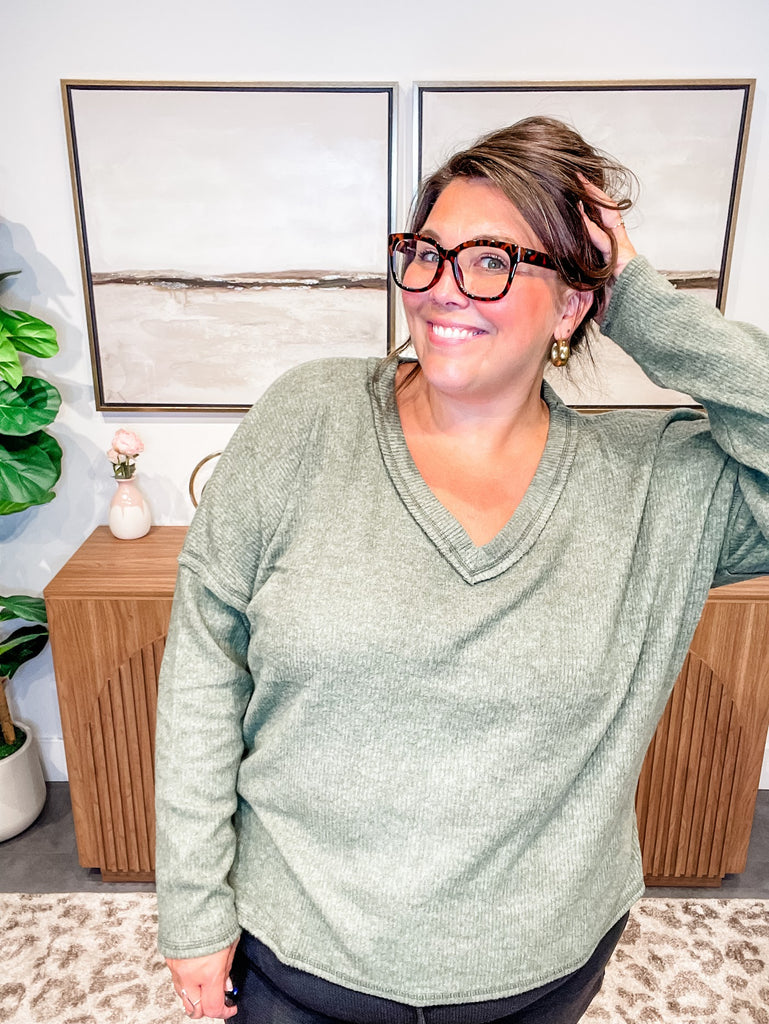 Weekend Retreat Top (S-3XL)-110 Long Sleeve-Zenana-Hello Friends Boutique-Woman's Fashion Boutique Located in Traverse City, MI