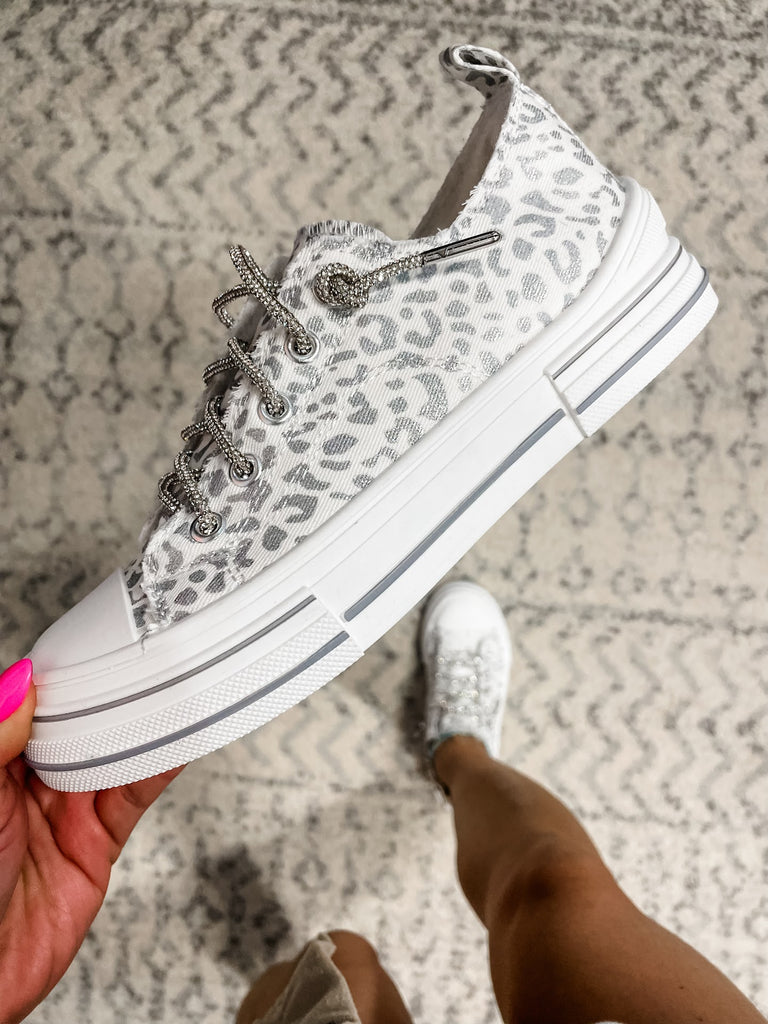 Aman Sneakers in Leopard Grey (7-11)-250 Shoes-Very G-Hello Friends Boutique-Woman's Fashion Boutique Located in Traverse City, MI