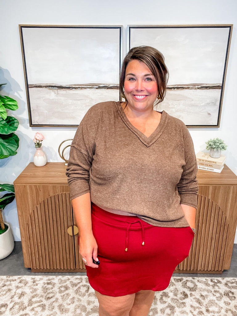 Weekend Retreat Top (S-3XL)-110 Long Sleeve-Zenana-Hello Friends Boutique-Woman's Fashion Boutique Located in Traverse City, MI