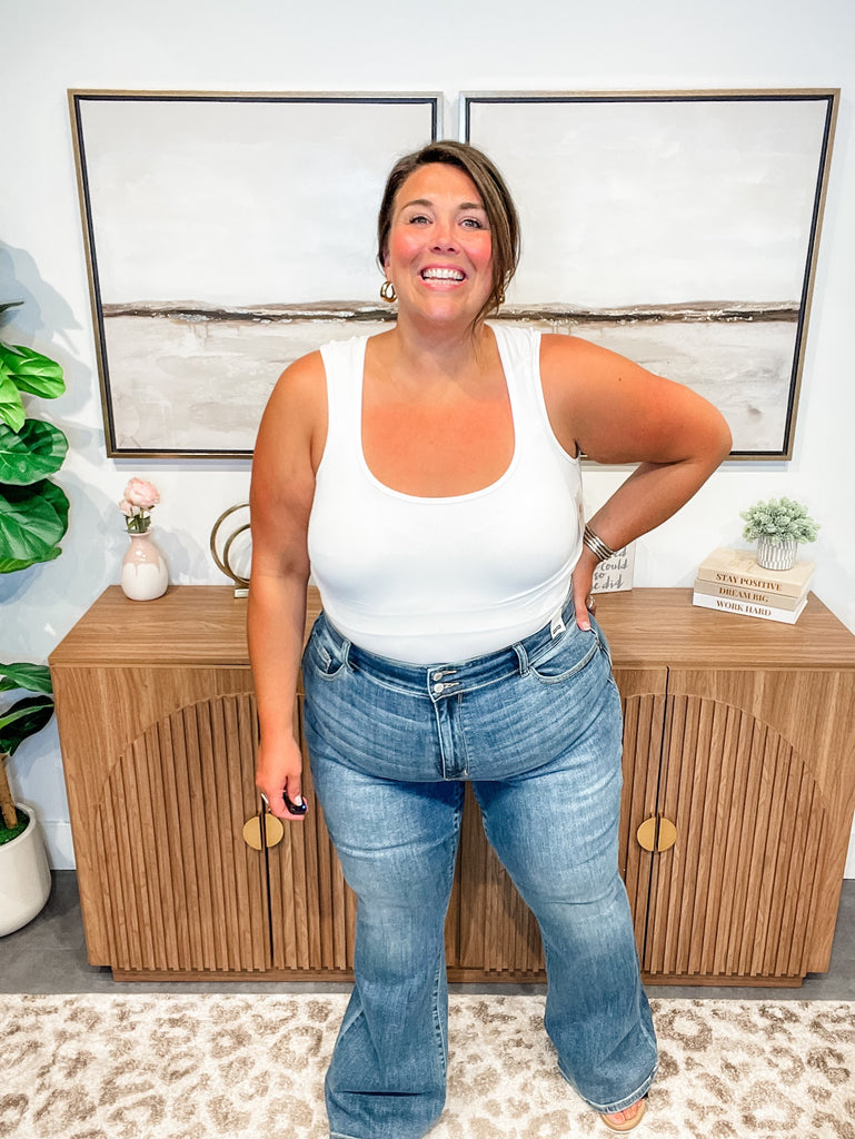 Golden Hour Flare Jeans (0-24W)-200 Denim-Judy Blue-Hello Friends Boutique-Woman's Fashion Boutique Located in Traverse City, MI