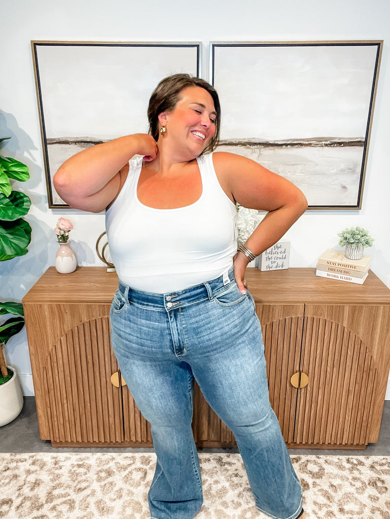 Golden Hour Flare Jeans (0-24W)-200 Denim-Judy Blue-Hello Friends Boutique-Woman's Fashion Boutique Located in Traverse City, MI