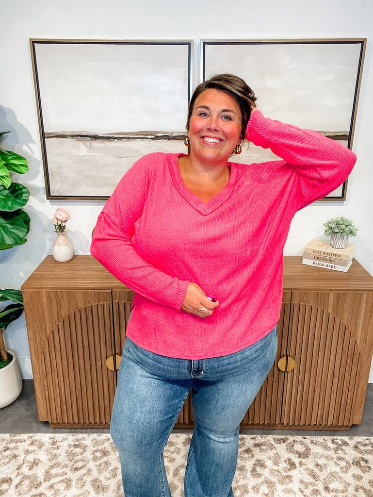 Weekend Retreat Top (S-3XL)-110 Long Sleeve-Zenana-Hello Friends Boutique-Woman's Fashion Boutique Located in Traverse City, MI