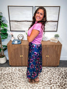 Petal Poetry Satin Midi Skirt (S-3XL)-230 Other Bottoms-Sew In Love-Hello Friends Boutique-Woman's Fashion Boutique Located in Traverse City, MI