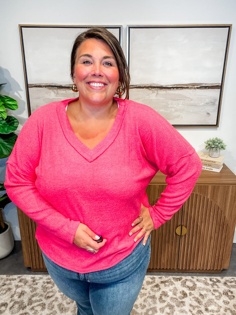 Weekend Retreat Top (S-3XL)-110 Long Sleeve-Zenana-Hello Friends Boutique-Woman's Fashion Boutique Located in Traverse City, MI