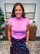 First Look Top in Orchid (S-3XL)-100 Short Sleeve-Sew In Love-Hello Friends Boutique-Woman's Fashion Boutique Located in Traverse City, MI