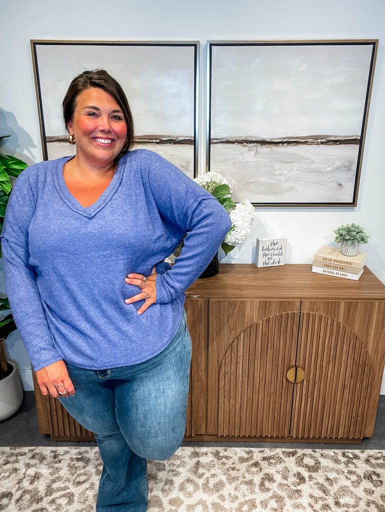 Weekend Retreat Top (S-3XL)-110 Long Sleeve-Zenana-Hello Friends Boutique-Woman's Fashion Boutique Located in Traverse City, MI