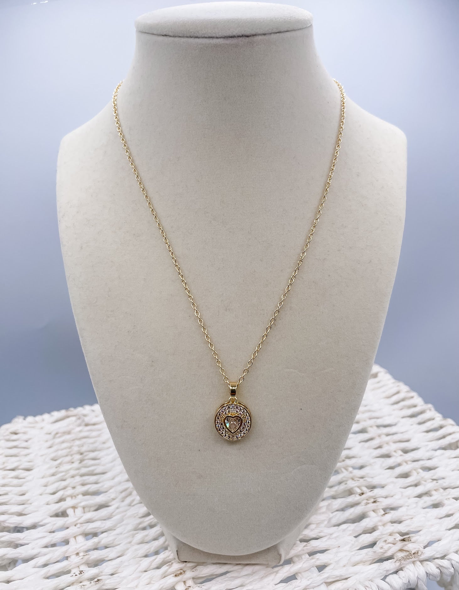 CZ Heart Necklace-240 Jewelry-omgblings-Hello Friends Boutique-Woman's Fashion Boutique Located in Traverse City, MI