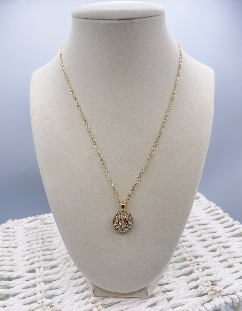 CZ Heart Necklace-240 Jewelry-omgblings-Hello Friends Boutique-Woman's Fashion Boutique Located in Traverse City, MI