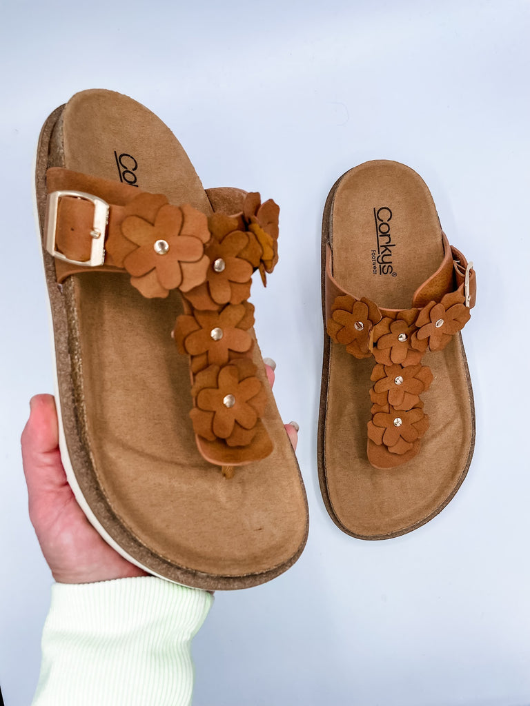 Bless Her Heart Sandals in Cognac (7-11)-250 Shoes-Corky's Footwear-Hello Friends Boutique-Woman's Fashion Boutique Located in Traverse City, MI