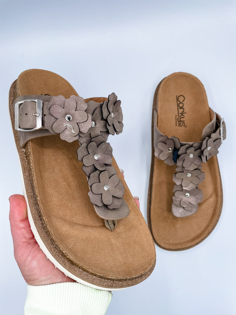 Bless Her Heart Sandals in Metallic (7-11)-250 Shoes-Corky's Footwear-Hello Friends Boutique-Woman's Fashion Boutique Located in Traverse City, MI