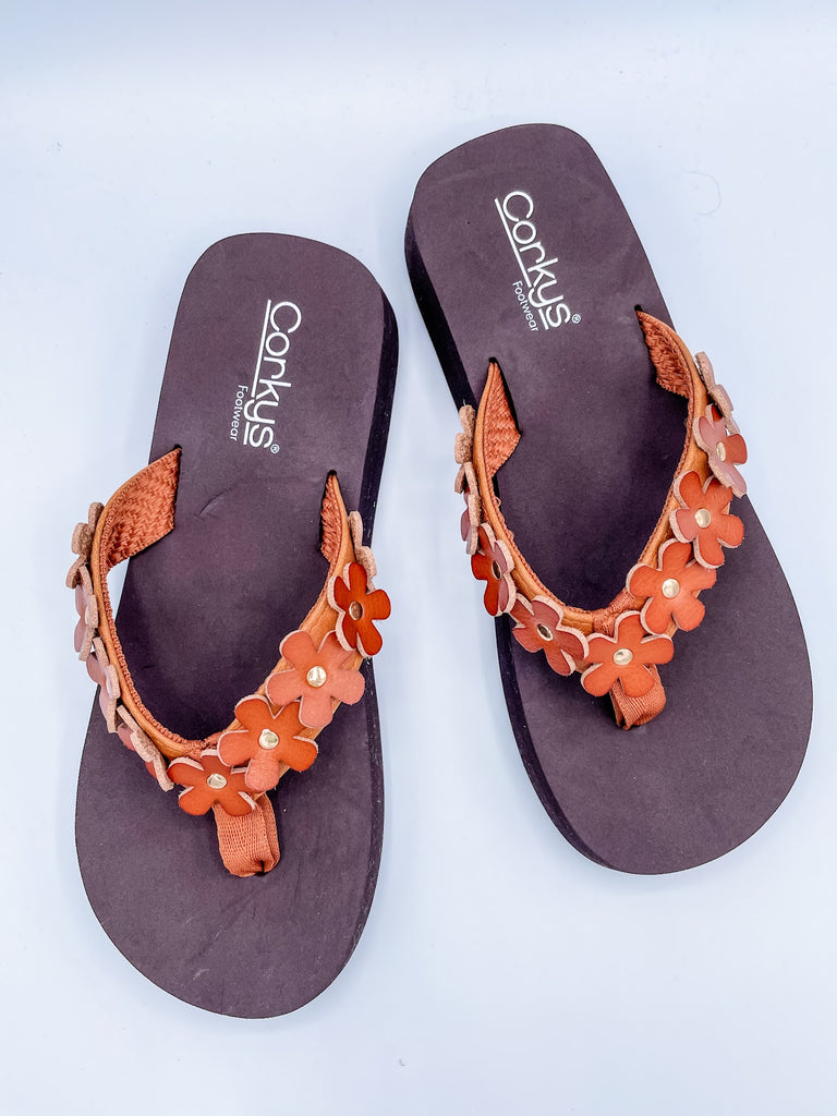 No Running Sandals in Cognac (7-11)-250 Shoes-Corky's Footwear-Hello Friends Boutique-Woman's Fashion Boutique Located in Traverse City, MI