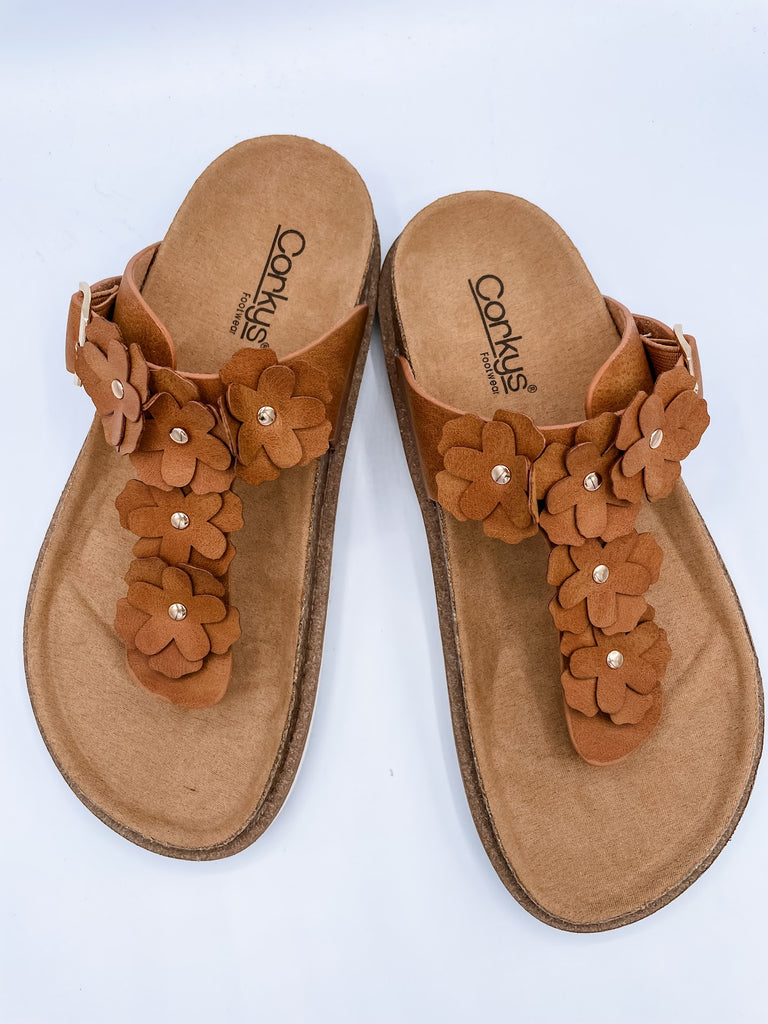 Bless Her Heart Sandals in Cognac (7-11)-250 Shoes-Corky's Footwear-Hello Friends Boutique-Woman's Fashion Boutique Located in Traverse City, MI