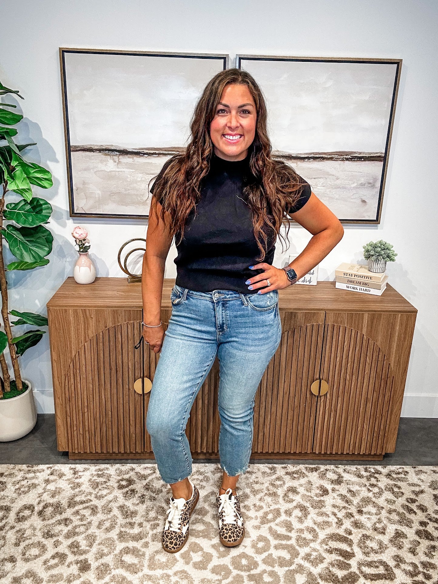 Mid Rise Destroy Hem Kick Flare Jeans (0-24W)-200 Denim-Judy Blue-Hello Friends Boutique-Woman's Fashion Boutique Located in Traverse City, MI
