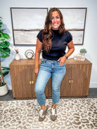 Mid Rise Destroy Hem Kick Flare Jeans (0-24W)-200 Denim-Judy Blue-Hello Friends Boutique-Woman's Fashion Boutique Located in Traverse City, MI