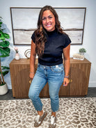 Mid Rise Destroy Hem Kick Flare Jeans (0-24W)-200 Denim-Judy Blue-Hello Friends Boutique-Woman's Fashion Boutique Located in Traverse City, MI
