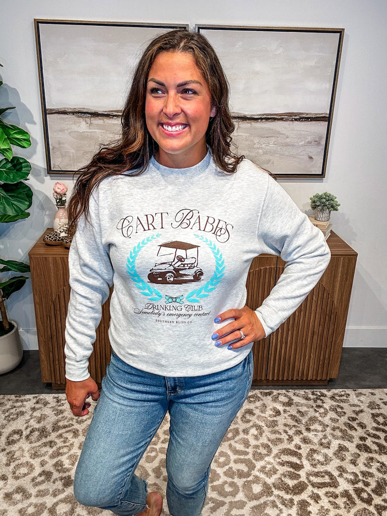 Cart Babes Sweatshirt (S-2XL)-130 Graphic Tees-Southern Bliss Company-Hello Friends Boutique-Woman's Fashion Boutique Located in Traverse City, MI