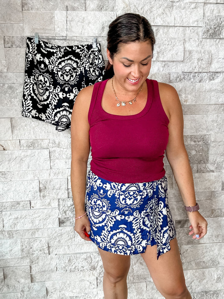 Can't Stop Me Skort (S-XL)-220 Shorts/Skirts/Skorts-Staccato-Hello Friends Boutique-Woman's Fashion Boutique Located in Traverse City, MI